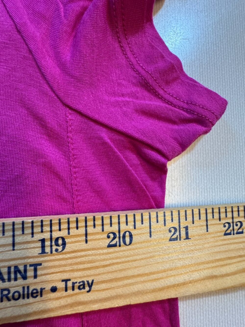 Lauren Ralph Lauren Tunic Tee Womens Size 1X Bright Pink Lightweight Side Slits - Picture 4 of 8